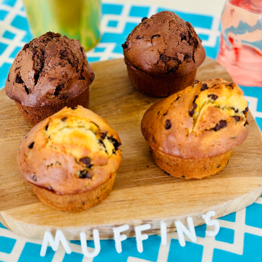 Lot de 4 Délicieux Muffins