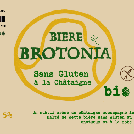 Bière Brotonia Bio Sans Gluten à la Châtaigne 🌼