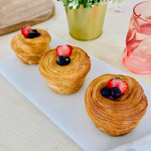 Lot de 6 Cruffins aux Fruits Rouges Bio