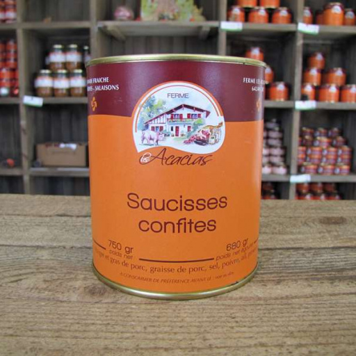 Saucisses confites