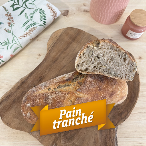 Pain aux Graines de Courges TRANCHÉ