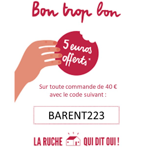 Rappel BARENT223 bon de réduction 5€