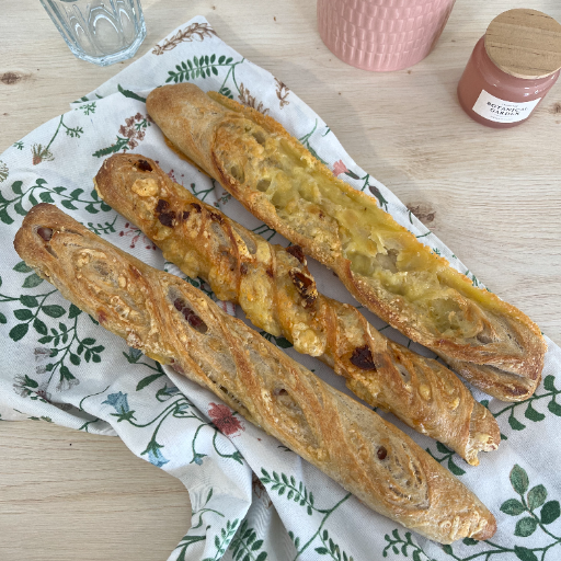 Lot de 3 Ficelles Apéritives au Lard et Emmental