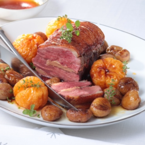 Rôti de Magrets de Canard Farci au Foie gras du Gers - 950 g