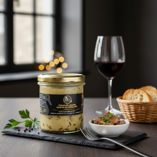 Coeurs de canard confits en Persillade – 210 g