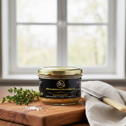 Pâté de fritons à l’ail du Gers 3% - 200 g