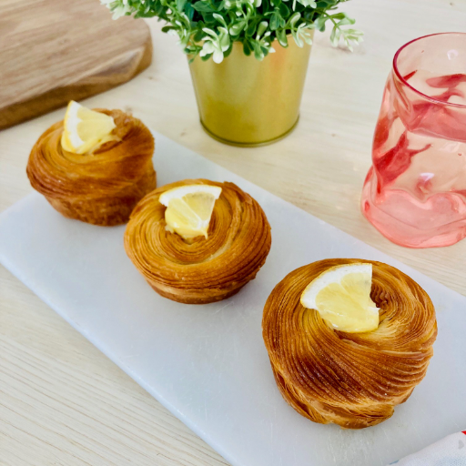 Lot de 3 Cruffins Citron Lemon Curd Bio
