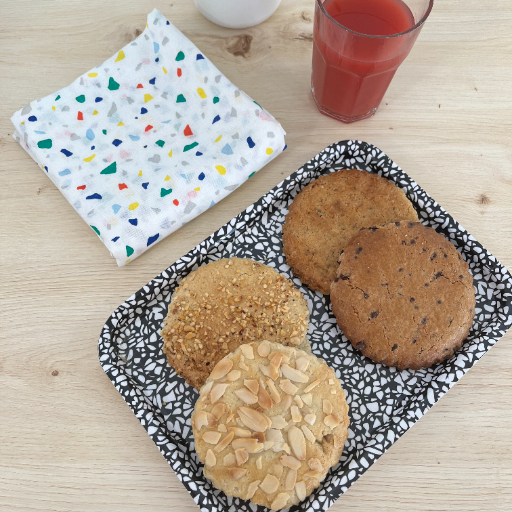 Lot de 2 Sablés au Sésame & Orange